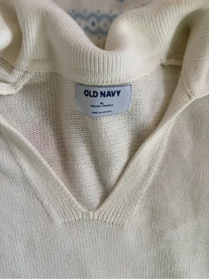 Old Navy Cream Cowl-Neck Pullover Sweater thumbnail 3