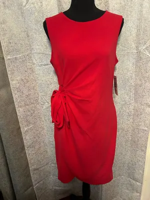 Donna Rico Scuba-Crepe Wrap-Skirt Sheath Dress thumbnail 4