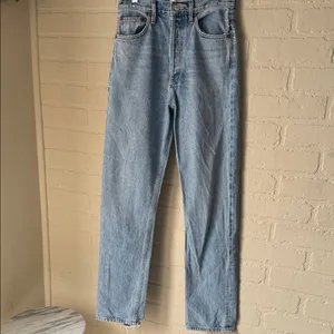 AGOLDE jeans 90’s pinch waist organic cotton distressed button fly thumbnail 7