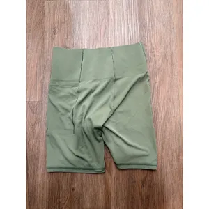 OFFLINE by Aerie Real Me Xtra High Waisted Bike Shorts Olive Green 7" Inseam M thumbnail 3