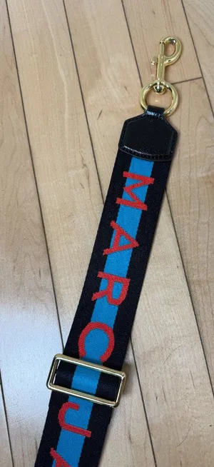 Authentic Marc Jacobs Shoulder Strap for Bags Purses Crossbody Black and Blue thumbnail 1