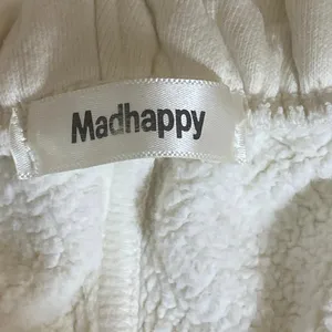 Madhappy Women's White High Rise Fleece Pocket Tapered Jogger Sweat Pants Size S thumbnail 6