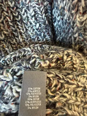 NWT Aerie Oversized Lace Up Grey Sweater thumbnail 7