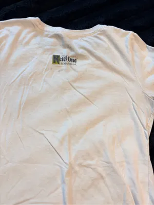 White 'Botanical Spritz' Graphic Tee Size M thumbnail 5