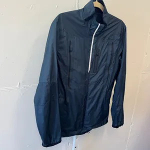 Lululemon Women's Mesh Vent Raincoat Windbreaker Jacket Navy Blue‎ Full Zip thumbnail 4
