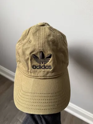 Adidas Trefoil Olive Green Adjustable Baseball Cap Hat OS thumbnail 5