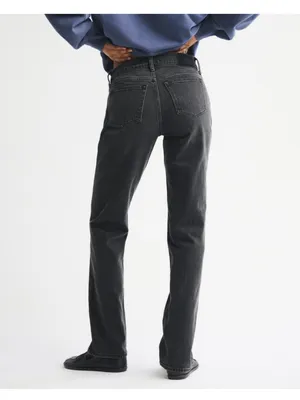 Abercrombie Mid Rise 90s Straight Jean thumbnail 3