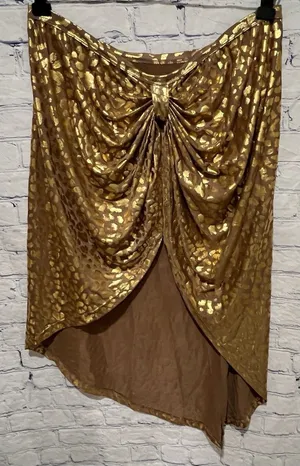 Choosy Brown & Gold Sexy Metallic Strapless Top Size 18 thumbnail 1