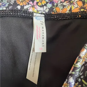 Free People Movement Eden Floral Leggings in Black Multi Size Small thumbnail 5