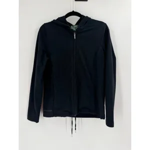 Lauren Ralph Lauren Hoodie Women S Black Zip Up Active Athleisure Sporty Minimal thumbnail 4