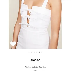 $165 Clayton x Revolve Darcie jumpsuit in white S thumbnail 6
