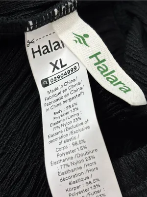 HALARA‎ Sleeveless tank Black Textured Ruffle-Hem Midi Dress Size XL NEW thumbnail 8