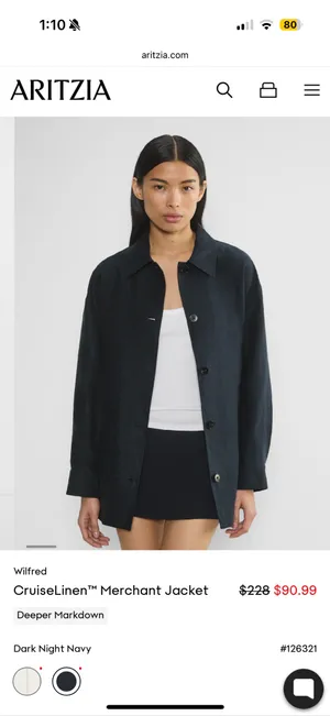 Aritzia Wilfred Cruiselinen™ Merchant Jacket thumbnail 2
