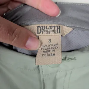 DULUTH TRADING CO Beige Skort Cargo Pocket Nylon Ripstop 4" Inseam Women's 8 thumbnail 6