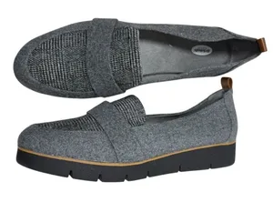 DR. SCHOLL'S Webster Loafer Size 10 Houndstooth Microfiber Slip On thumbnail 1