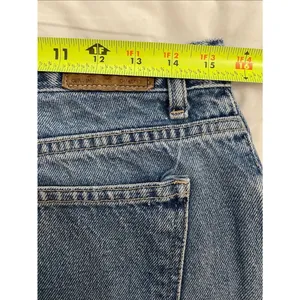 VTG 90s Brittania Jeans Womens 12 Tall High Waist Mom Tapered Blue Denim 31x32 thumbnail 7