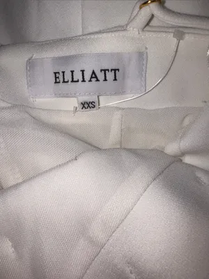 NEW Elliatt Janelle 3d Flower white halter Midi Dress sz XXS thumbnail 8