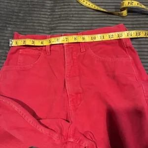 Guess by Georges Marciano Vintage Mid Rise Button Fly Red Jeans - Women's 29 thumbnail 7