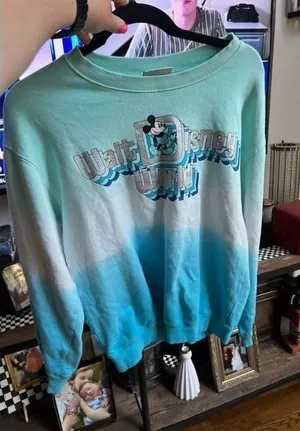 Disney Properties DISNEY Sweatshirt‎ Mickey Mouse Size small Unisex blue thumbnail 1