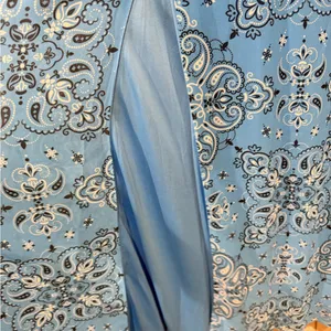 bebe Blue bandana Patterned blue‎ Maxi Dress medium thumbnail 4