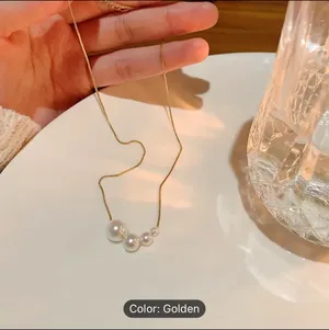 Delicate One Piece Imitation Pearl Dainty Design Neclace thumbnail 5