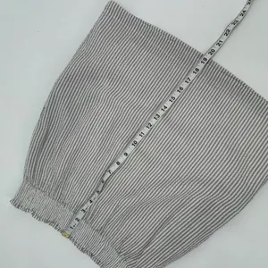 TULIP B Skirt Womens M Gray White Stripe Seersucker Mini Pockets Lined Cotton thumbnail 11