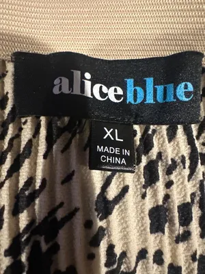 Womens XL Alice Blue Animal Print Midi Skirt Leopard Zebra Ruffle Boho thumbnail 8