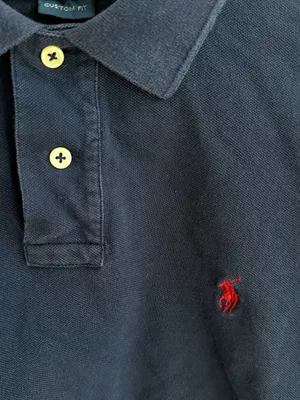 Navy Polo Ralph Lauren Cropped Polo thumbnail 4