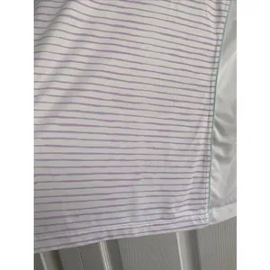 Peter Millar Striped 1/4 Zip Pullover Womens Size M White Lavender Golf Athletic thumbnail 4