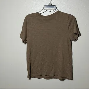 Old Navy Brown Women‎ Everywear T-Shirt Casual Minimalist size XS thumbnail 5