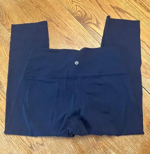 Navy Blue Cropped Leggings thumbnail 1