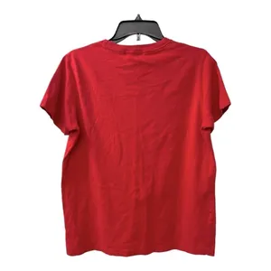 Lauren Ralph Lauren Women's Red Crewneck T-shirt Embroidered Logo Small thumbnail 5
