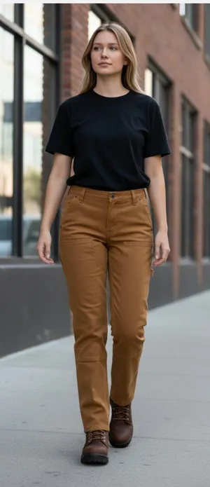 NWT Carhartt DOUBLE-KNEE PANT - RELAXED FIT - RUGGED FLEX TWILL SZ-12 thumbnail 1