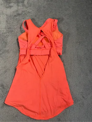 Lululemon Coral Sleeveless Active Tank Top with built in bra 4 thumbnail 4