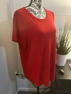 Size XL Red Short Sleeve T Shirt thumbnail 5