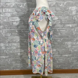 Altar'd State Multicolor Floral Open Back Mini Dress thumbnail 2