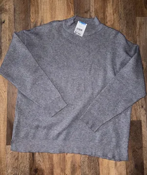 Primark Gray Mock Neck Sweater - thumbnail 1