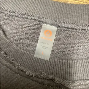 Mono B Cotton cropped Gray and coral color block Sweatshirt Large thumbnail 11