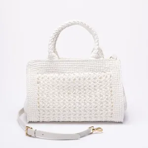 MIU MIU logo crochet top handle crossbody bag thumbnail 5