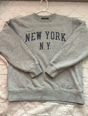 Gray Crew Neck Sweater thumbnail 1