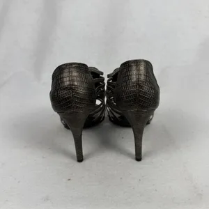 New York Transit Strappy Crystal Heels Women 6M Caged Stiletto Bronze Chic Y2k‎ thumbnail 5