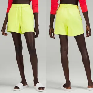 Lululemon Loungeful High Rise Short 4" Electric Lemon thumbnail 3