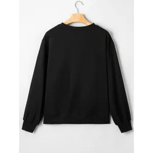 Embroidered Spooky Season Long Sleeve Round Neck Sweatshirt thumbnail 4