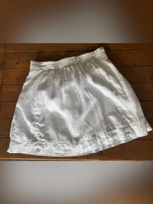 J.Crew Linen Mini Skirt Pull-on A-line Silhouette thumbnail 2