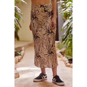 Free People Normani Bias Skirt in Magic Smoke Combo Size 2 Tie Dye Boho Festival thumbnail 2