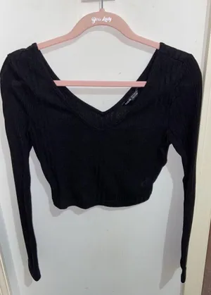 SheIn Long Sleeve Crop Top thumbnail 5