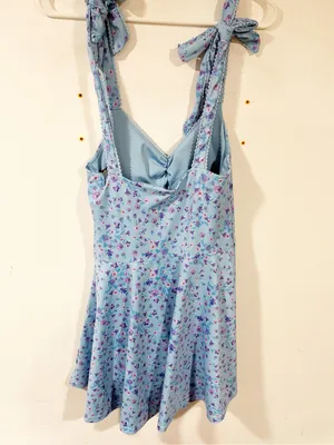 Beach Riot Pixie Dress in Iris Petal Blue Floral Mini Size Medium thumbnail 6