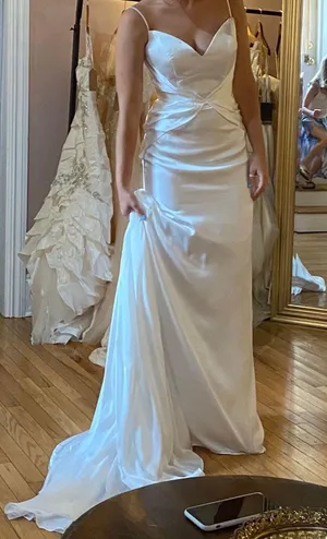 White Formal Dress Size 4 thumbnail 1