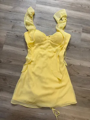 Yellow Mini Dress Size 2 thumbnail 2