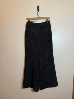 Abbey Glass Carter Boucle Tweed Wide‎ Leg Trouser thumbnail 2